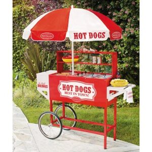 Hot Dog Cart & Umbrella