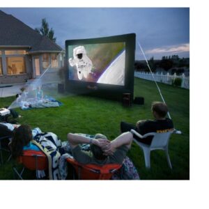 Movie Screen Projector & Speakers
